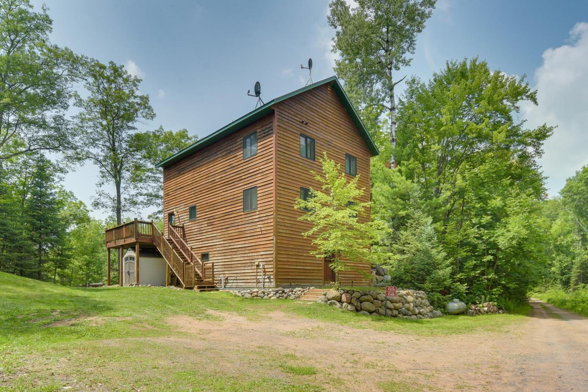Scenic Hayward Lake View Retreat With Fire Pit Exterior foto